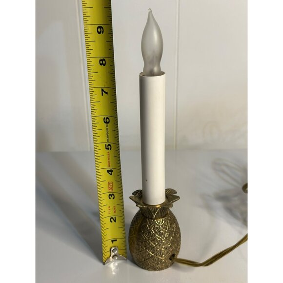 VTG Electric Pineapple Night Lamp 9.5" Brass Base Table Light Home Decor Accents - Picture 9 of 9